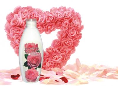 т.м. LADY DI: РОЗОВЫМ МАСЛОМ И НАТУРАЛЬНОЙ РОЗОВОЙ ВОДОЙ Болгарские розы для тебя /белая/   Гидратирующий шампунь для волос, с натуральной розовой водой, 200 мл 
